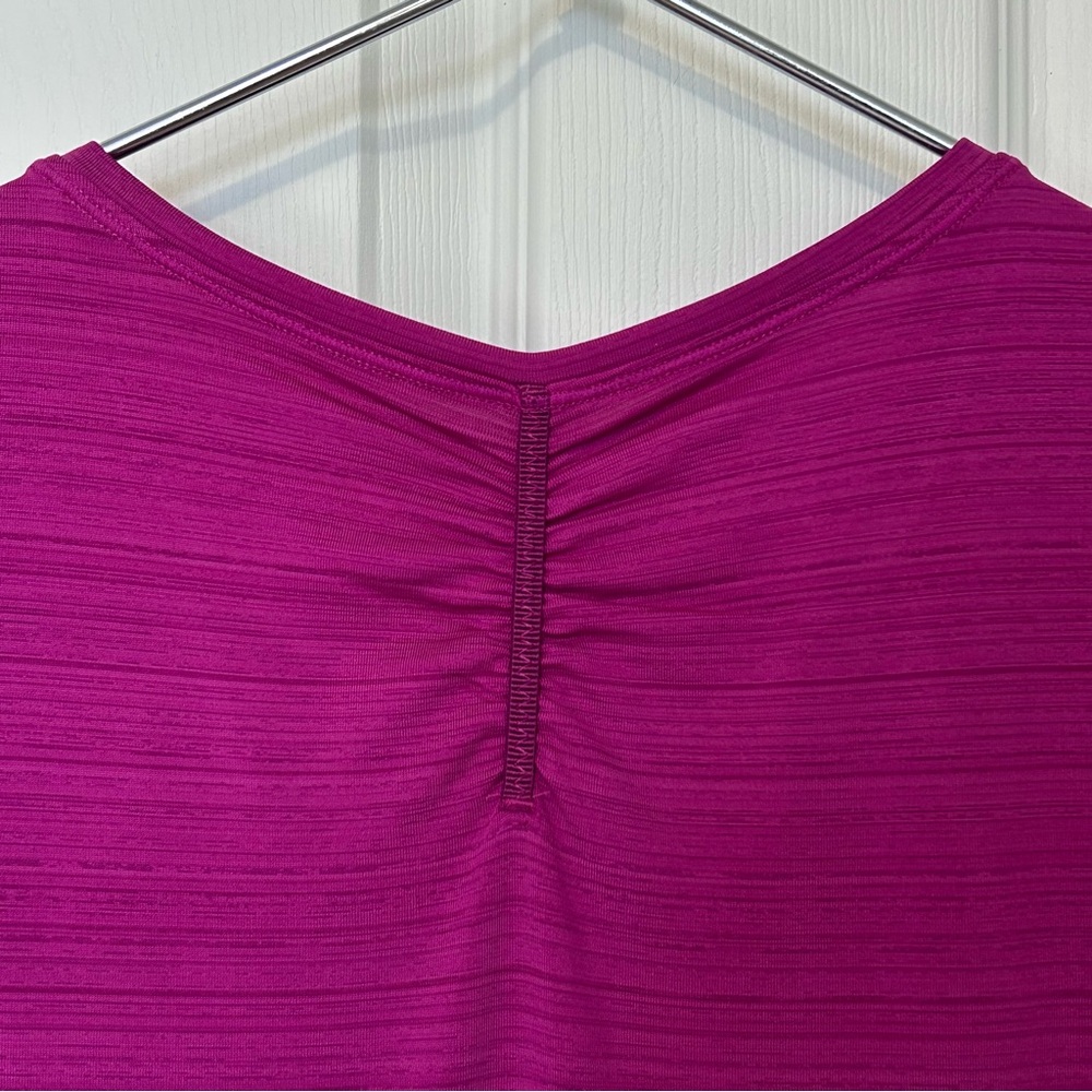 Athleta Pacifica Contoured Quarter Zip Tank UPF - Magenta Sz Medium NWT - Picture 7 of 8